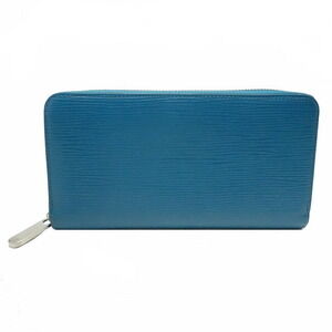 Louis Vuitton Wallet Epi Zippy Cyan Round Zip Long